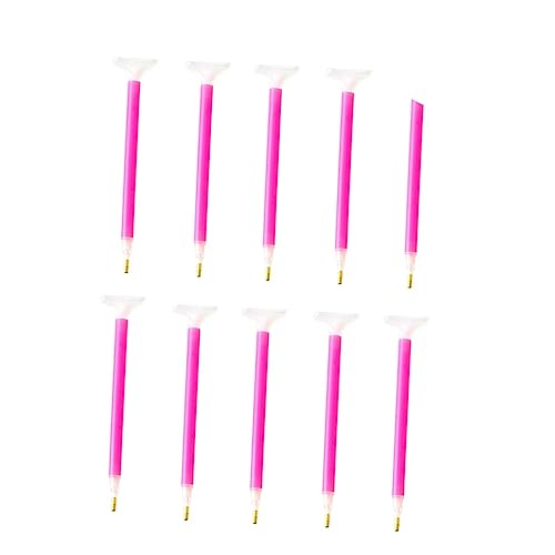 Gadpiparty Set da 10 Penne per Pittura Perline a Doppia estremità Ventosa, Accessori per Ricamo a Diamante per Punto Croce su Tela, Strumenti Fai da Te per Decorazioni Unghie e Telefoni