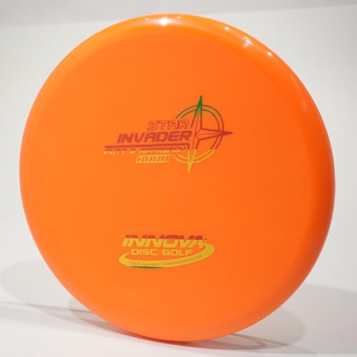 Innova Star Invader Disc Golf Putter & Approach Disc, Pick Color/Weight [Stamp & Exact Color May Vary] Orange 170-172 Grams