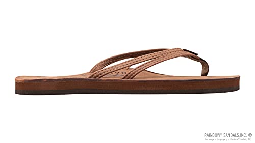 Image of Rainbow Sandals Ladies The Sand Piper Luxury Leather - Single Layer Arch w /Double Narrow 1 /3 inch Strap