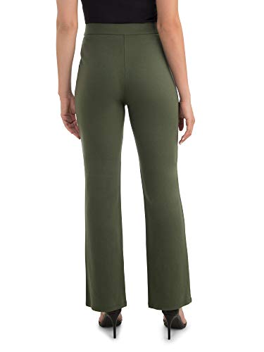 Fruit of the Loom Women's High Waisted Pleated Fit and Flare Pants4