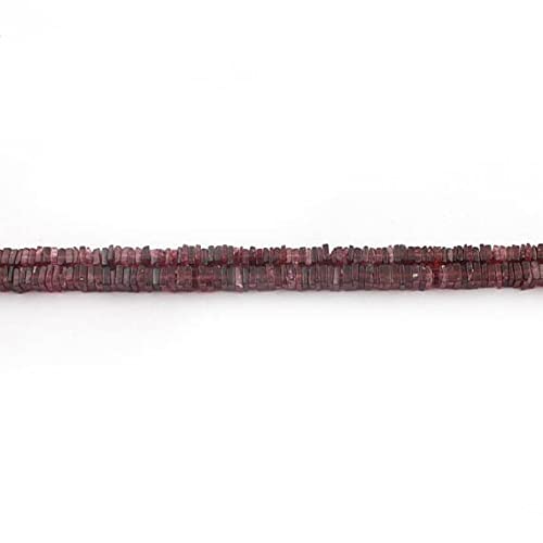 Garnet smooth heishi briolettes fines pour réparer ou enfiler un collier