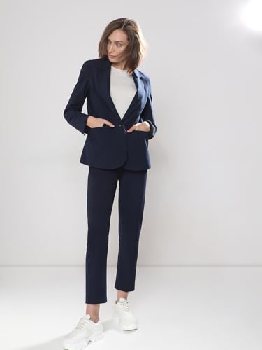 Image of VERO Moda Women's High Rise Slim Fit Formal Pants