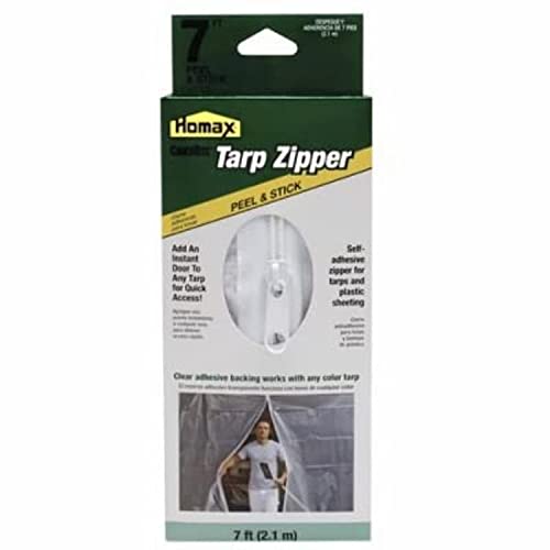 Homax 3142 CinchTite Self-Adhesive Tarp Zipper Door