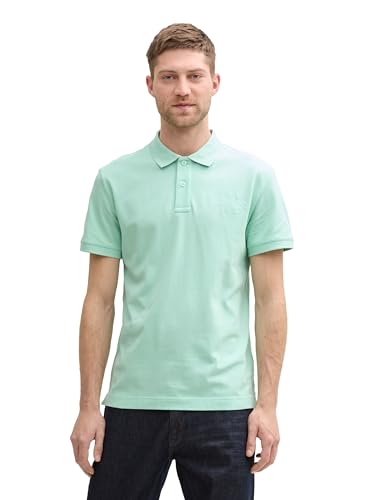 Tom Tailor Herren 1046884 Poloshirt, 37105-Bright Mint Green, L – Ansicht 1