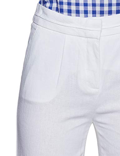 Image of Marks & Spencer Linen Blend Women's Solid High Rise Regular Fit Trouser