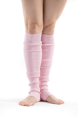 Image of Leg Warmers & Socks for Women's Dance & Yoga - Open Toe & Heel - Eighty's 80s Ribbed Party & Sports Socks