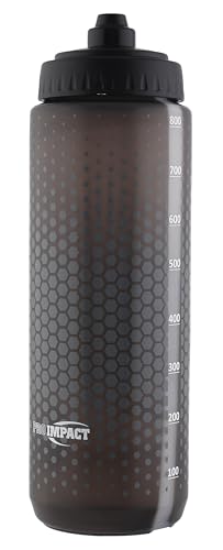 Pro Impact 28 Oz Squeeze Bottles Sports Water Bottle - Multipurpose Reusable Water Bottle for Training, Gym – Wide Mouth Squirt Bottles for Liquids – Soft Squeeze Gym Water Bottle Fast Flow - Black - Image 3