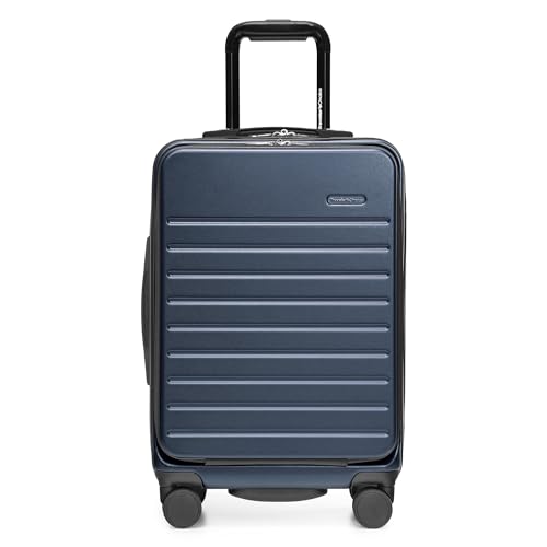 Image of Traveler's Choice Mykel Dual Opening Polycarbonate Hardside Suitcase with Sleeve and Ergonomic Handle