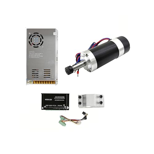 Moteur de broche CC sans balais 500W ER11 avec alimentation 48V et entraînement
