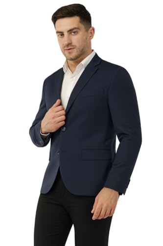 Image of SaintX Men's Formal Blazer | Fully Lined | Slim Fit | Professional Jacket | Premium Business Formal Suit | Office | Wedding | All Purpose