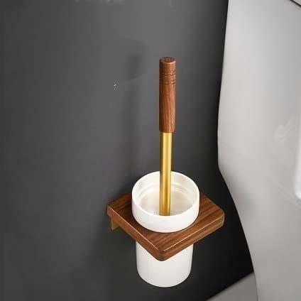 Brosse de toilette exquise murale gain de place avec tasse céramique