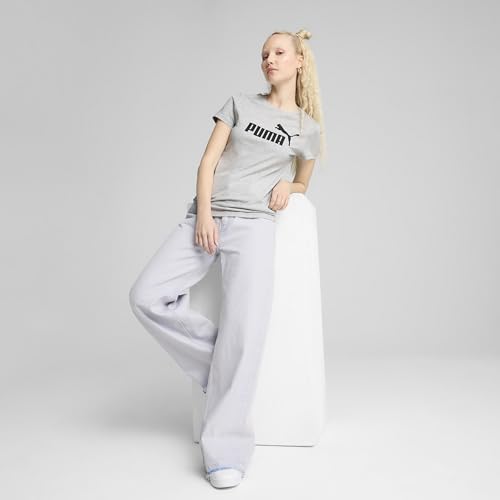 Image of Puma Women Cotton Letter Print Regular Fit Tees