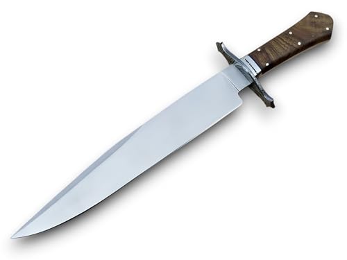 Historical Replica Bowie Knife, Wenge Wood Coffin Handle, J2 Steel