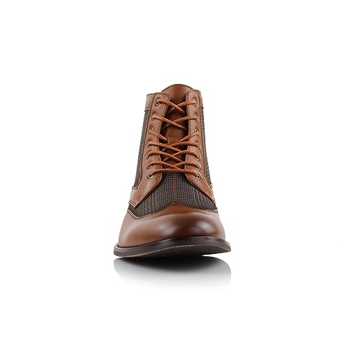 Ferro Aldo Gideon MFA806087 Men's Wing-Tip Plaid Dress Boots3