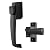 Wright Products V333BL, BLACK Tie-Down Push Button Handle