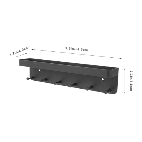Soporte para medallas en acero inoxidable de alta resistencia organizador negro de pared 3