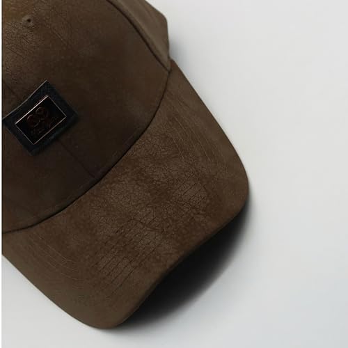 Image of kill off Premium Men's Leather Baseball Cap with Embroidered Patch, Adjustable Fit, Lightweight Comfortable Casual Wear Hat