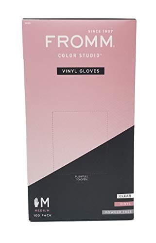 Diane Guante de vinilo sin polvo, mediano, 100 unidades