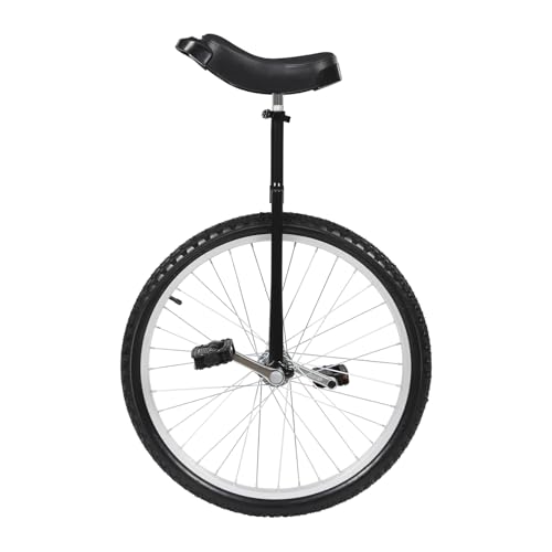 Image of DYNAMI Unicycle with Excellent Steel Frame,Leakproof Tire,Adjustable Height,Curved PU Seat,Mute Bearing,Anti-Slip Designs,for Outdoor Sports Fitness Exercise
