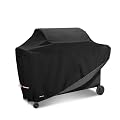 ANartcle Water-Resistant 72 Inch BBQ Grill Cover,600D Heavy Duty Waterproof All Weather Large Grill Cover for Outdoor Grill,Suitable for Weber, Brinkmann and More,72" L x 24" W x 48" H Black