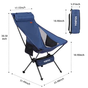 TOBTOS High Back Camping Chair の商品画像 2