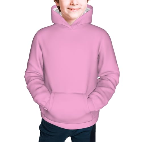 Pink Kid Hoodies Boys Sweatshirts Girls Pullover with Pocket3