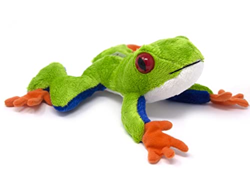 Preisvergleich Produktbild Unbekannt Stofftier Rotaugenlaubfrosch 16 cm, Kuscheltier Plüschtier Frosch Frösche