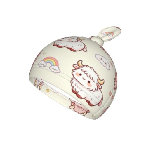 Image of Lcokin Highland Cow Baby Stuff Swaddle Blanket with Hat, Newborn Receiving Blanket