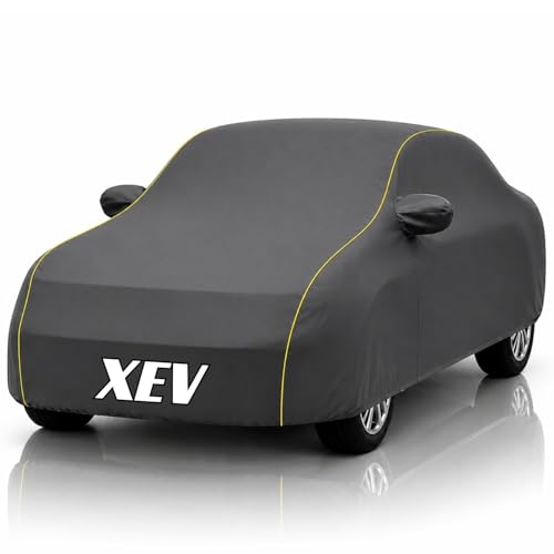 Image of Safe-Cars New Grey 100% Waterproof XEV Series Car Cover | Polyester Car Body Cover for Rain & Sun | UV Protection, Dustproof, Scratch Resistant, Windproof, Heat Resistant, Custom Fit