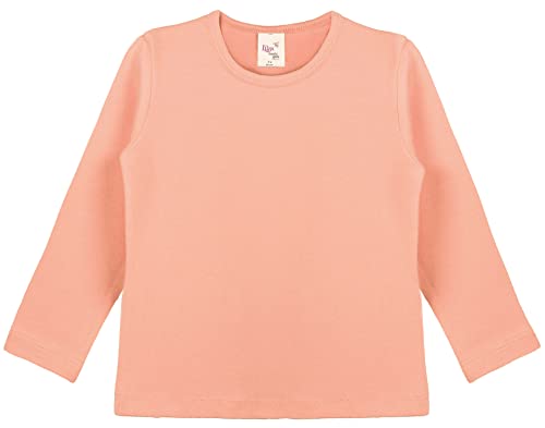 Lilax Girls' 3 Pack Basic Long Sleeve Round Neck Cotton T-Shirt, Colorful Multipack4