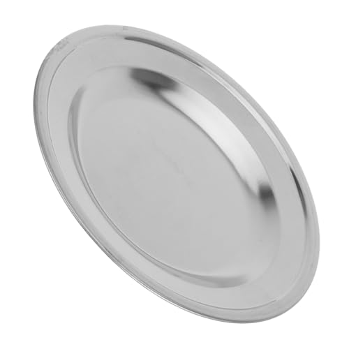 Veemoon Portabustine Tè in Acciaio Resistente e Leggero Piattino Rotondo per Organizzare Bustine Tè Sottobicchiere Metallico Decorativo per Tavolo da Pranzo