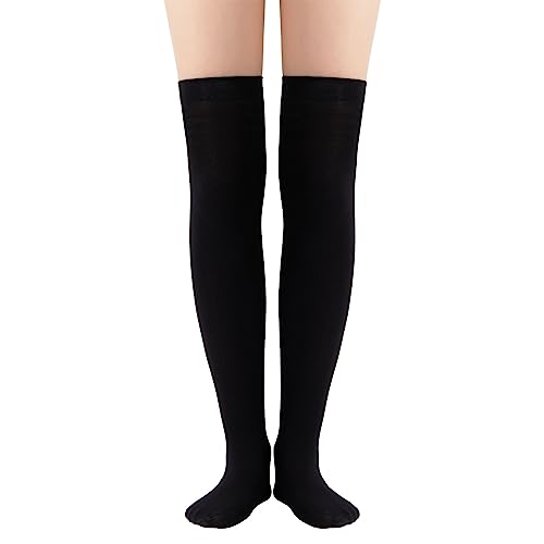 Image of Century Star Thigh High Socks 3 Pairs High Socks Over the Knee for Women Triple Stripe Thigh High Stockings Knee High Socks