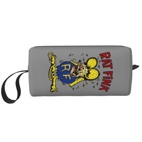 For ラットフィンク(8) 化粧ポーチ メイクボックス 化粧品収納 コスメポーチ 洗面用具 収納ケース トラベルバッグ バニティー 手提げ 便利 大容量 出張 旅行用 自宅用 キャラクター 6*9*20cm