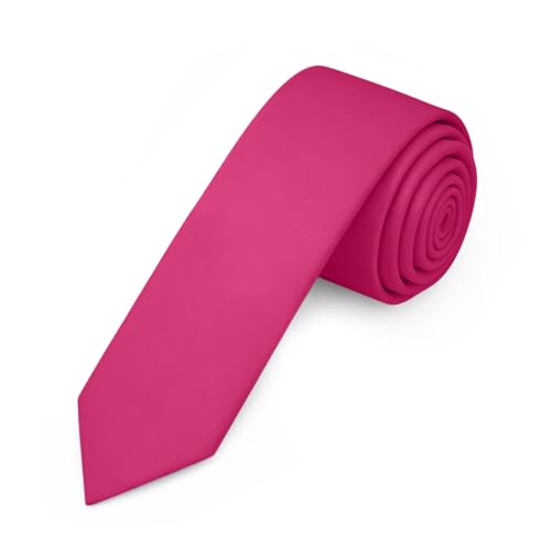 Image of Jacob Alexander Men's Skinny Width 2 inch Solid Color Tie