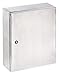 Wiegmann N412241608SSC N412SSC Ultimate Series NEMA 4/12 Single Door Wall Mount Enclosure, 24" x 16" x 8", 304 Stainless Steel