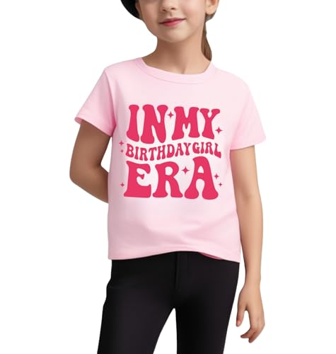 Image of Birthday Girl Shirt Cute Girls Birthday T Shirt 3-10 Year Funny Party Gift Tees Toddler Kids Graphic Tee Tops