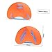 BESPORTBLE Swim Webbed Gloves for Adults Ergonomic Hand Paddles for Swimming Training Strap for Enhanced Stability for Stroke Technique Improvement Bright Orange