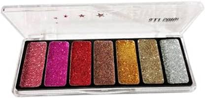 Glavon™ S.F.R 10 Color Eye Shadow sparkel Intense Shine for Parlour look makeup with Free Sponge Puff