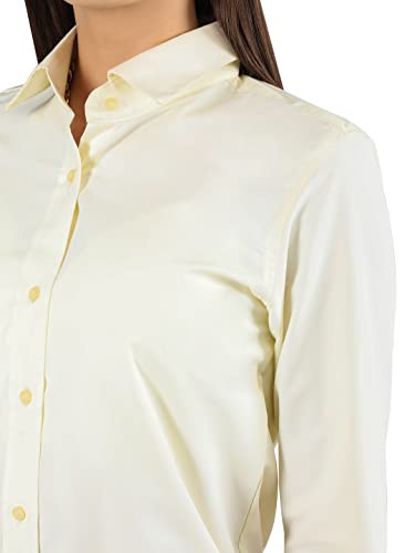 Image of CHKOKKO Women Solid Polycotton Regular Formal Shirt