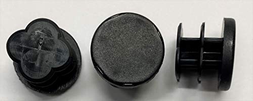 Image of Protection Force 3 /4 inch 19mm (Pack of 24) Round OD Tubing Plastic Insert Plug, Tubing Post End Cap, Chair Glide