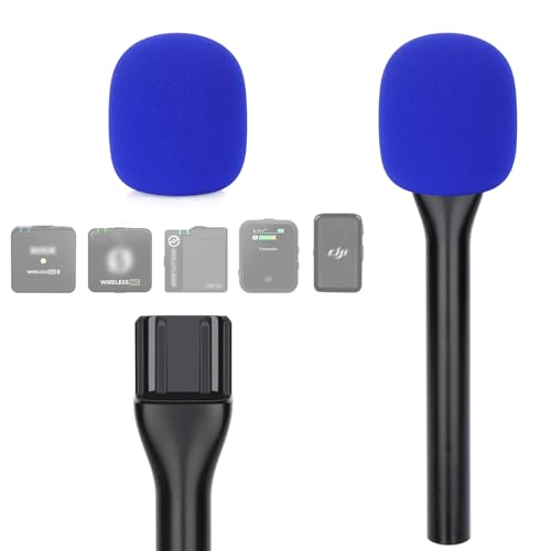 YOUSHARES Interview GO Handheld Adapter, Microphone Handle for Rode Wireless GO II Mic Wireless GO/Me/Pro, DJI Mic, DJI Mic 2