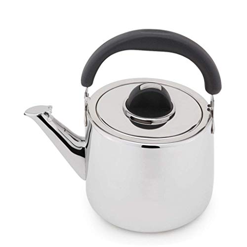 ZHANGXABN Hervidor de Agua de inducción para el hogar, Cocina de Gas, General, Grueso, de Acero Inoxidable 304, con Silbato automático, para Acampar (5 l)