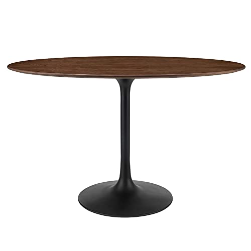 Modway Lippa 48' Oval-Shaped Mid-Century Modern Dining...