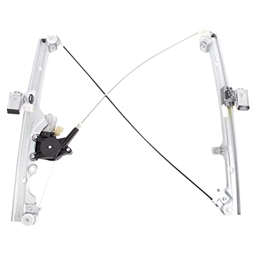 Image of TRQ Front Power Window Regulator and Motor Assembly RH Right Passenger Side Compatible with Select Cadillac /Chevrolet /GMC Models GM1351110 741-645 15077852 19120847 88981019