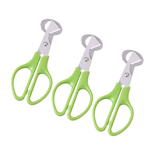 iplusmile 3個 不??キッチン用うずら卵はさみ 抗滑りハンドル付き 卵の殻割り器 軽量コンパクトで使いやすい卵カッター