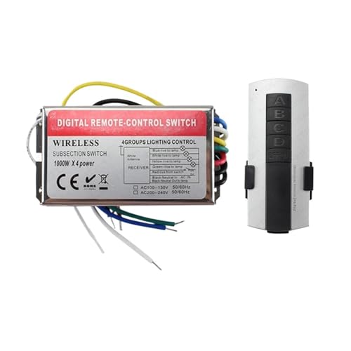 Contrôleur LED 220V 4 canaux avec télécommande numérique sans fil 1000W