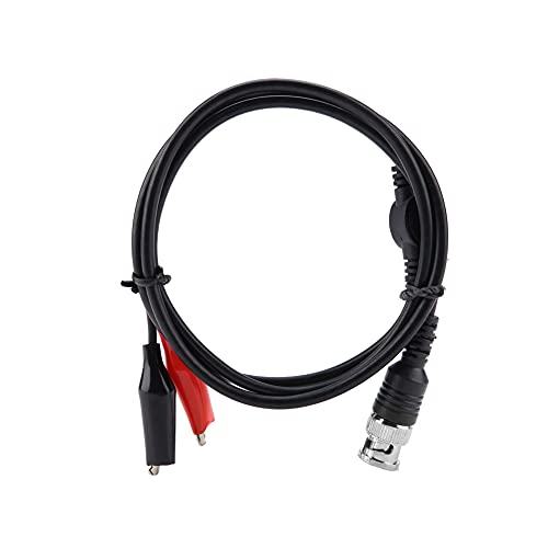Oumefar Koaxialkabel BNC zu BNC Krokodilchip Multimeter Testhakensatz Testkabel Kit Oszilloskop Sonden BNC zu Krokodilklemmen für die Ausbildung von Elektrikern