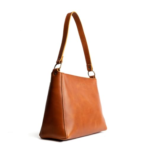 Image of Portland Leather Goods Triangle Shoulder Bag for Women - Handmade from the Finest Full-Grain Hides | Handmade