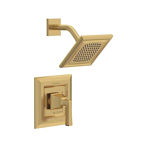 American Standard TU455507.GN0 Town Square S Kit de Recorte para Ducha con Cartucho de Balance de Presión, 1.75 GPM, Acabado Dorado Cepillado miniatura 1