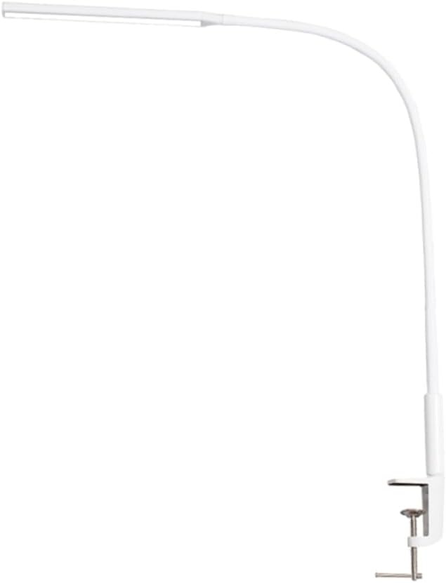 Ciieeo Clip Desk Lamp Arm Led Reading Light for Office and Bedroom Eye-Caring Design Practical Clamp Style for Study and Work White Remote Control Version